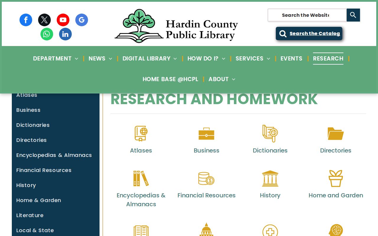 Hardin County Public Library research resources for Elizabethtown residents directory work